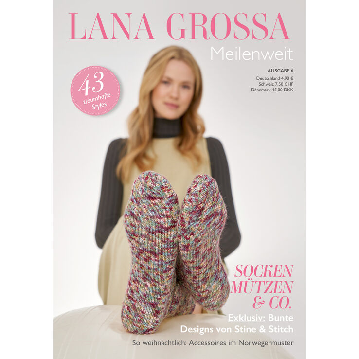 MEILENWEIT No. 6 - Magasin (DE) + Opskrifter (DK) fra Lana Grossa