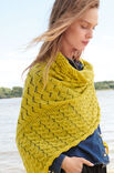 Lana Grossa TREKANTTØRKLÆDE Cool Wool Lace - Strikkeopskrift (NO)