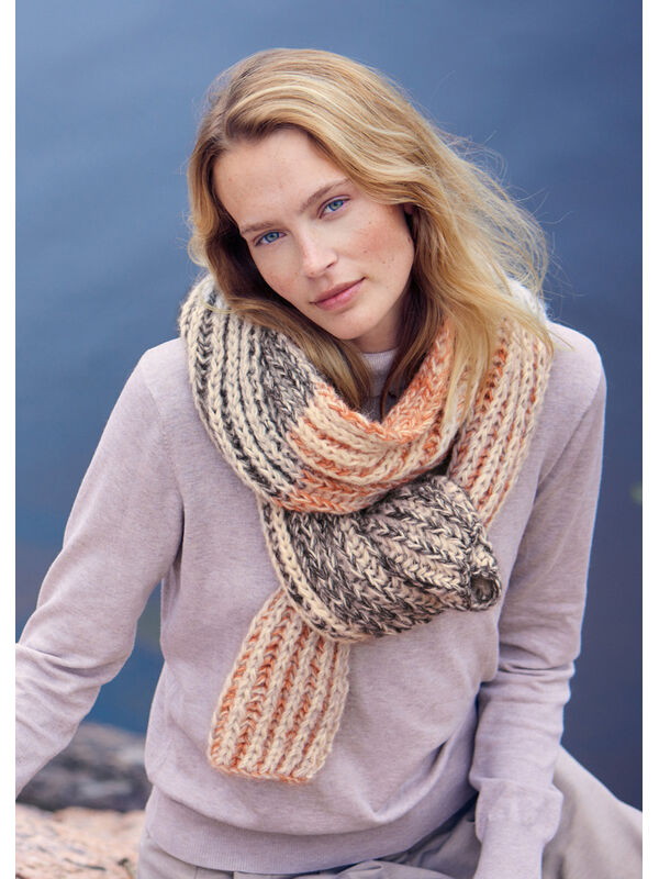 Lana Grossa SJAL Natural Alpaca Pelo - Strikkeopskrift (SE)