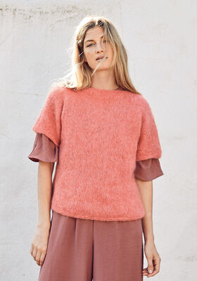 KORTÆRMET BLUSE Brigitte No. 3 fra Lana Grossa
