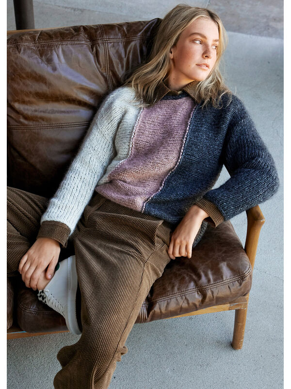 Lana Grossa PULLOVER Brigitte No. 2 & Brigitte No. 3 - Strikkeopskrift (SE)