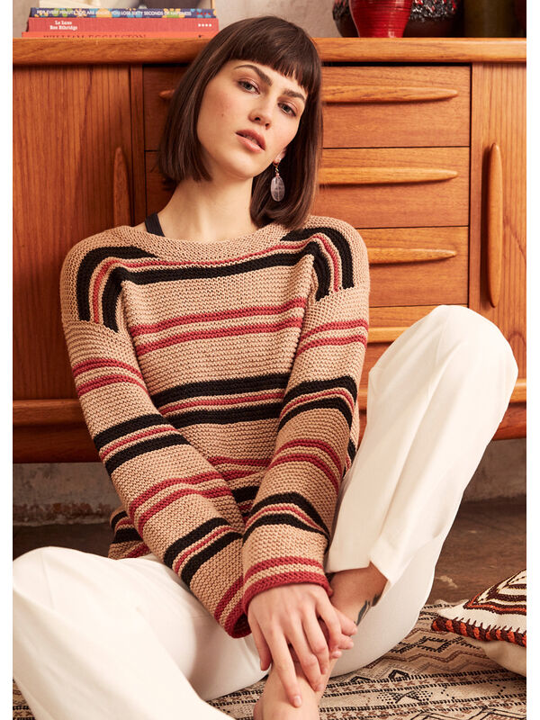 Lana Grossa PULLOVER Brigitte No. 4 - Strikkeopskrift (SE)