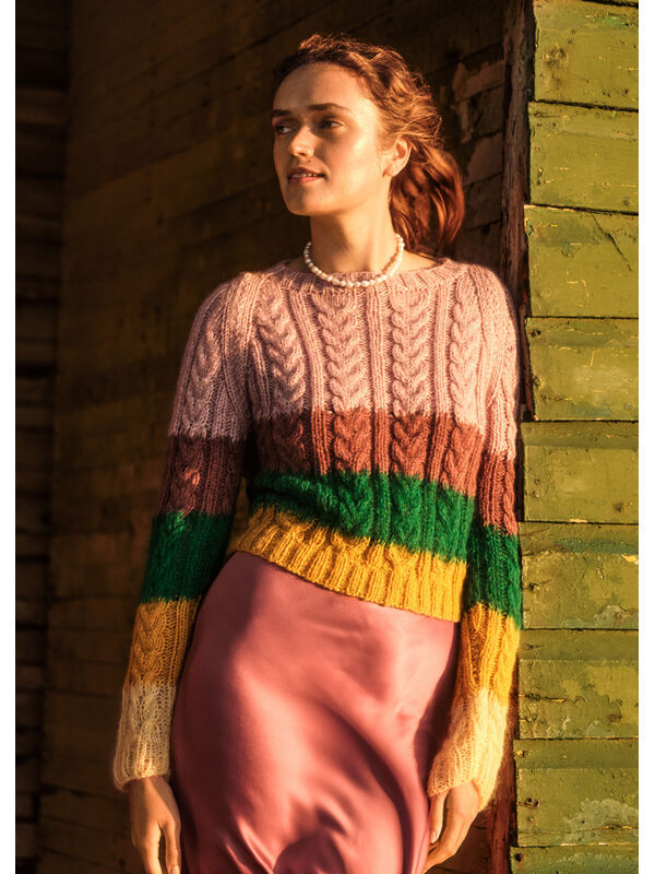 Lana Grossa PULLOVER Brigitte No. 2 & Brigitte No. 3 - Strikkeopskrift (SE)