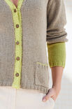 Lana Grossa JAKKE MED COLOURBLOCKS Linarte