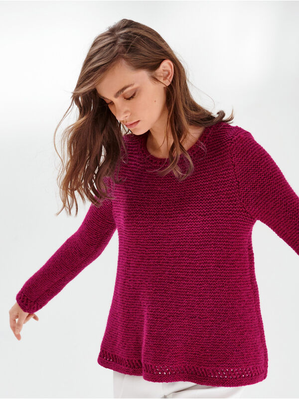 Lana Grossa PULLOVER Alta Moda Alpaca - Strikkeopskrift (NO)