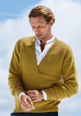 PULLOVER Cashmere 16 Fine (Mand) - Strikkeopskrift (NO) fra Lana Grossa