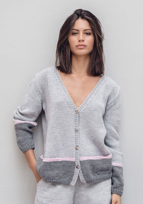CARDIGAN Cool Wool Big Melange fra Lana Grossa