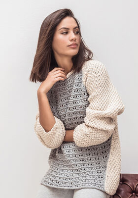 PULLOVER Bingo & Bingo Melange - Strikkeopskrift (NO) fra Lana Grossa
