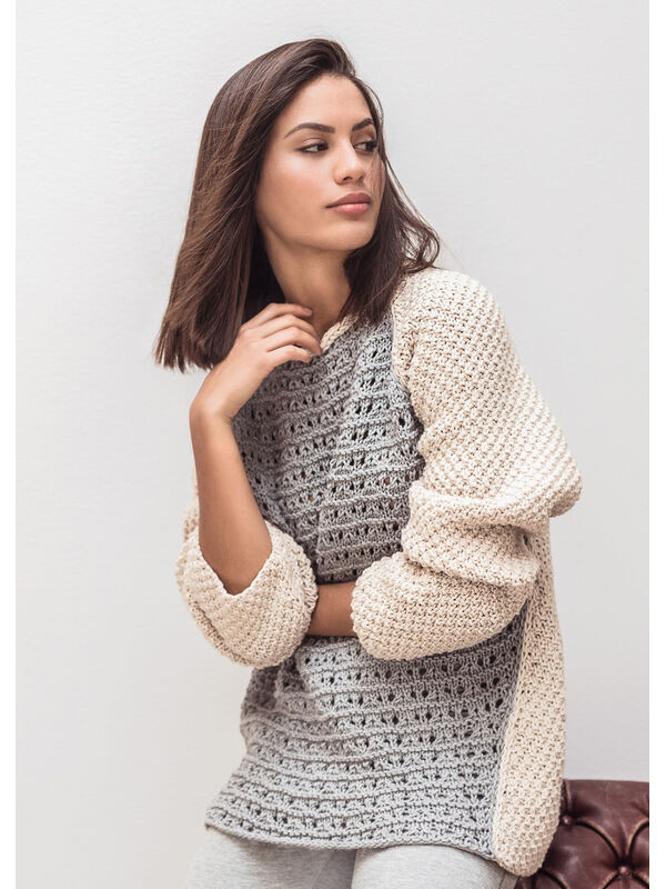 Lana Grossa PULLOVER Bingo & Bingo Melange - Strikkeopskrift (NO)