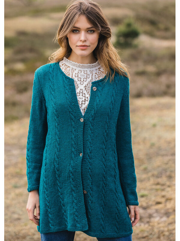 Lana Grossa CARDIGAN Cool Wool Melange - Strikkeopskrift (NO)