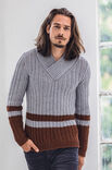 Lana Grossa PULLOVER Cool Wool Big Melange - Strikkeopskrift (NO)