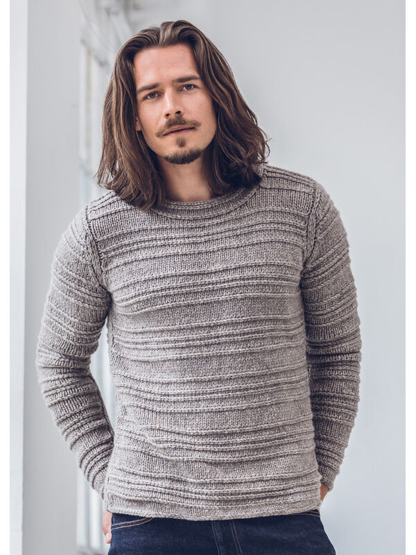 Lana Grossa PULLOVER Alta Mode Cashmere 16 - Strikkeopskrift (NO)