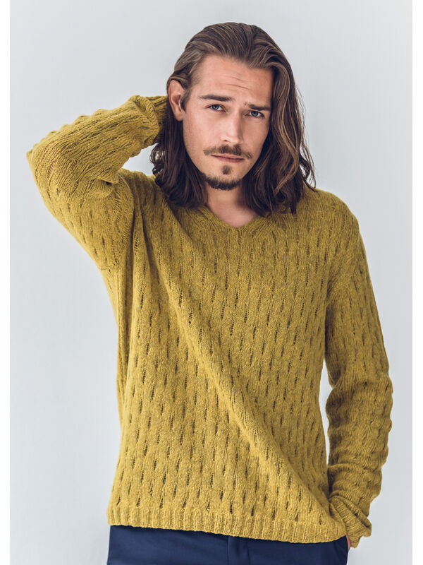 Lana Grossa PULLOVER Cashmere 16 Fine - Strikkeopskrift (NO)