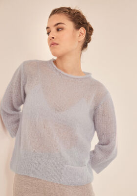 SWEATER Silkhair - Strikkeopskrift (SE) fra Lana Grossa