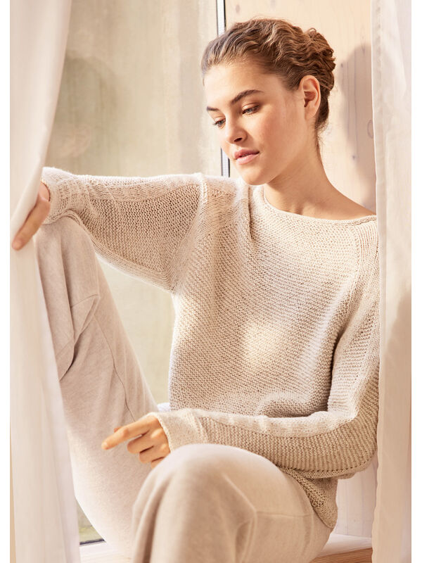 Lana Grossa PULLOVER Linarte - Strikkeopskrift (SE)