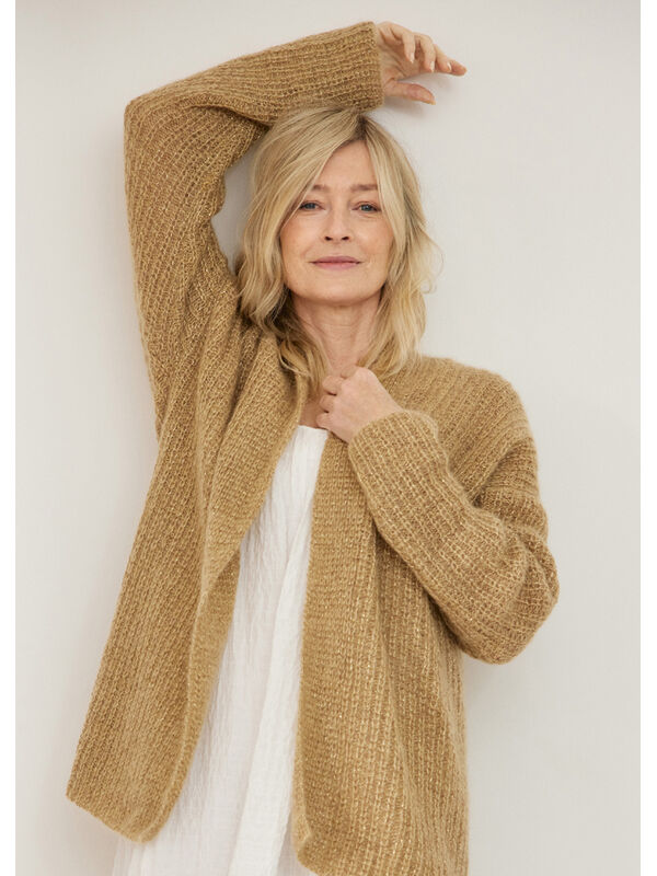 Lana Grossa CARDIGAN Silkhair & Brillino - Strikkeopskrift (SE)