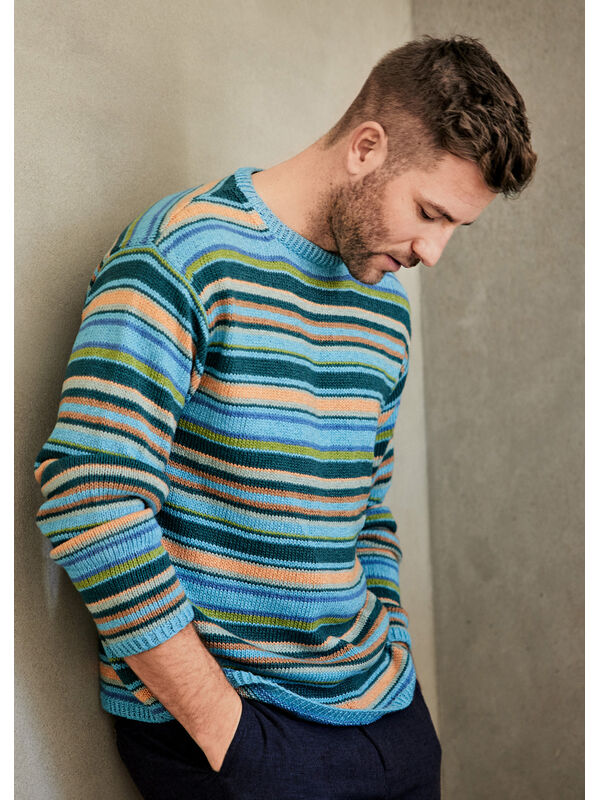 Lana Grossa PULLOVER Linarte - Strikkeopskrift (SE)