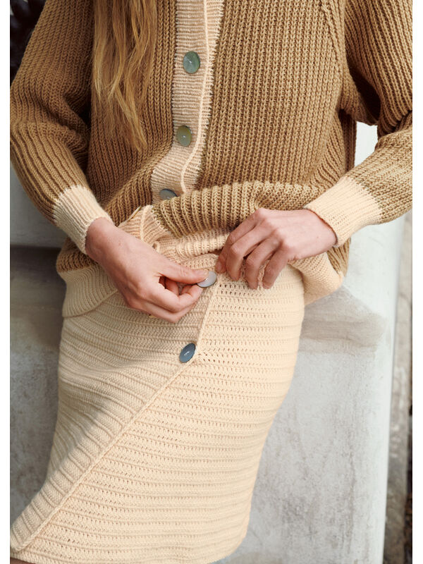Lana Grossa NEDERDEL Cool Wool Big- Strikkeopskrift (SE)