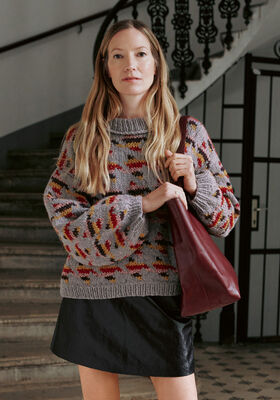 SLIPOVER Alta Moda Cashmere 16 & Landlust Soft Tweed 90 - Strikkeopskrift (SE) fra Lana Grossa