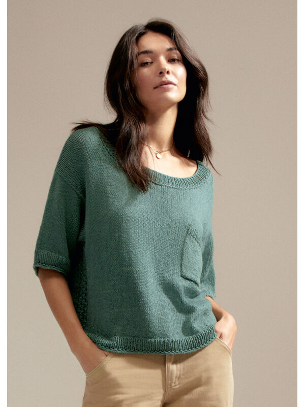 Lana Grossa T-SHIRT Alta Moda Cotolana - Strikkeopskrift (SE)