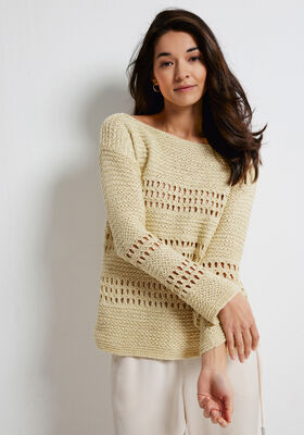 PULLOVER Linarte - Strikkeopskrift (SE) fra Lana Grossa