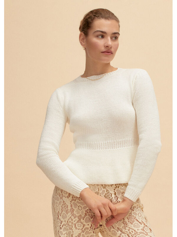Lana Grossa PULLOVER Elastico - Strikkeopskrift (SE)