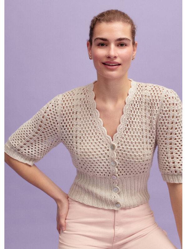 Lana Grossa CARDIGAN Alta Moda Cotolana - Strikkeopskrift (NO)