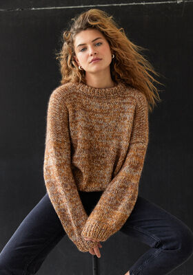 PULLOVER Ecopuno & Silkhair fra Lana Grossa