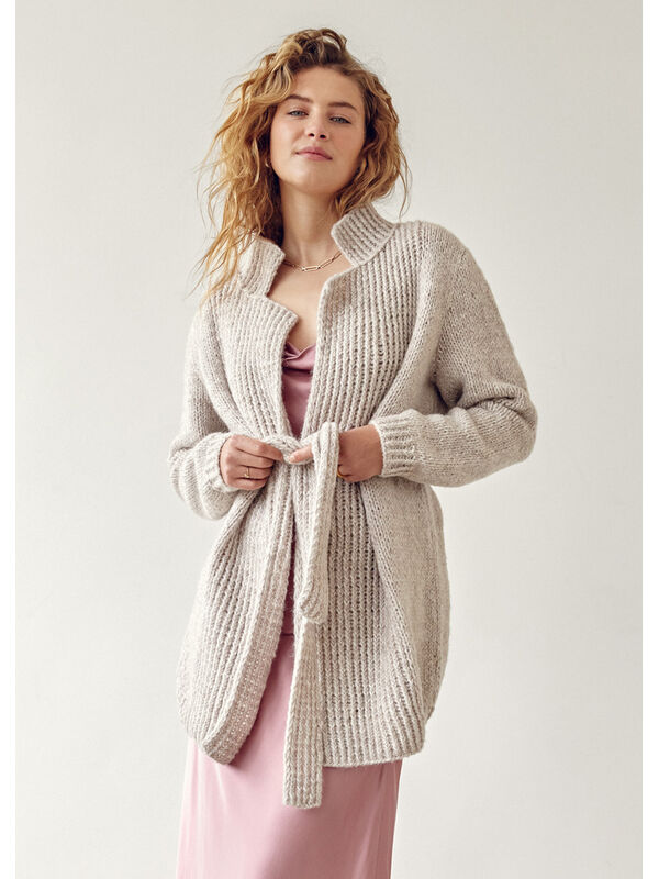 Lana Grossa CARDIGAN Ecopuno Chunky - Strikkeopskrift (SE)
