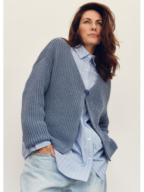 Lana Grossa CARDIGAN Cool Wool Seta - Strikkeopskrift (SE)