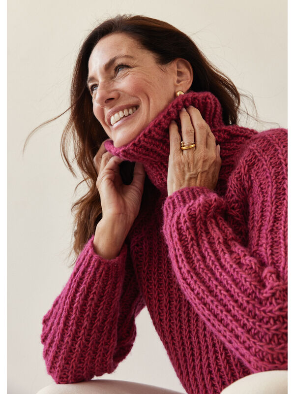 Lana Grossa PULLOVER Ecopuno Chunky - Strikkeopskrift (SE)
