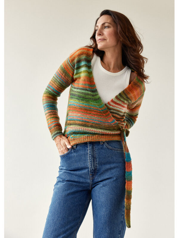 Lana Grossa SLÅ-OM-CARDIGAN Colorissimo 2 - Strikkeopskrift (SE)