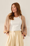 Lana Grossa CARDIGAN Cotton Wool & Elastico & Landlust Baumwolle - Strikkeopskrift (SE)