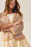Lana Grossa CARDIGAN Cotton Wool & Elastico & Landlust Baumwolle - Strikkeopskrift (SE)