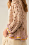 Lana Grossa CARDIGAN Cotton Wool & Elastico & Landlust Baumwolle - Strikkeopskrift (SE)