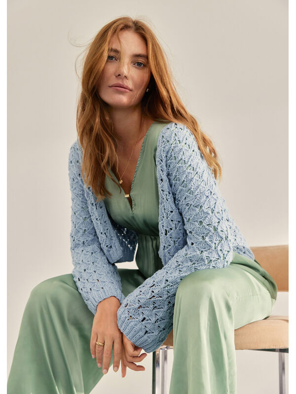 Lana Grossa CARDIGAN Alta Moda Cotolana - Strikkeopskrift (SE)