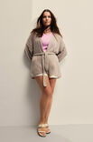 Lana Grossa CARDIGAN Cotton Wool - Strikkeopskrift (SE)