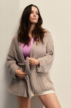 Lana Grossa CARDIGAN Cotton Wool - Strikkeopskrift (SE)