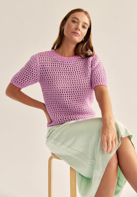 T-SHIRT Elastico & Ecopuno - Strikkeopskrift (SE) fra Lana Grossa