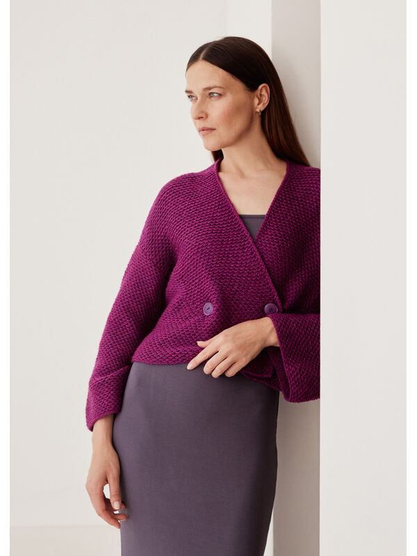 Lana Grossa JAKKE Cool Merino - Strikkeopskrift (SE)