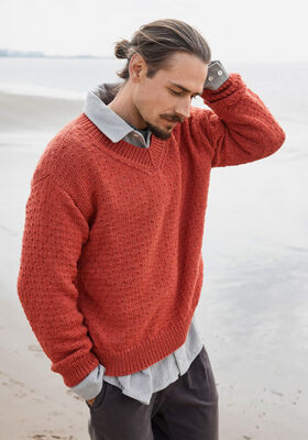 PULLOVER Bingo Mélange fra Lana Grossa