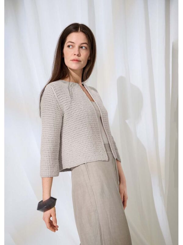 Lana Grossa JAKKE Summer Cashmere - Strikkeopskrift (NO)