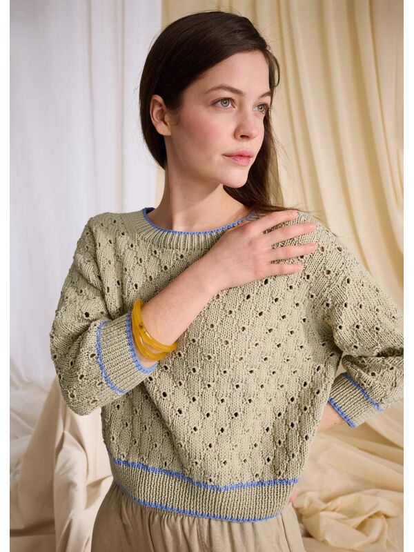 Lana Grossa PULLOVER Promessa - Strikkeopskrift (NO)