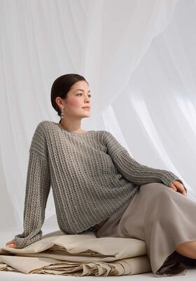 Lana Grossa PULLOVER Summer Cashmere - Strikkeopskrift (NO)