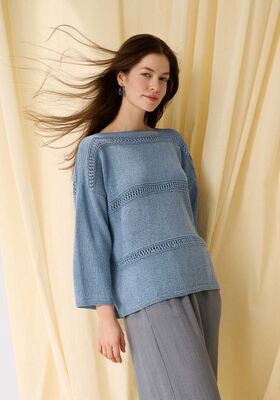 PULLOVER Summer Cashmere - Strikkeopskrift (NO) fra Lana Grossa