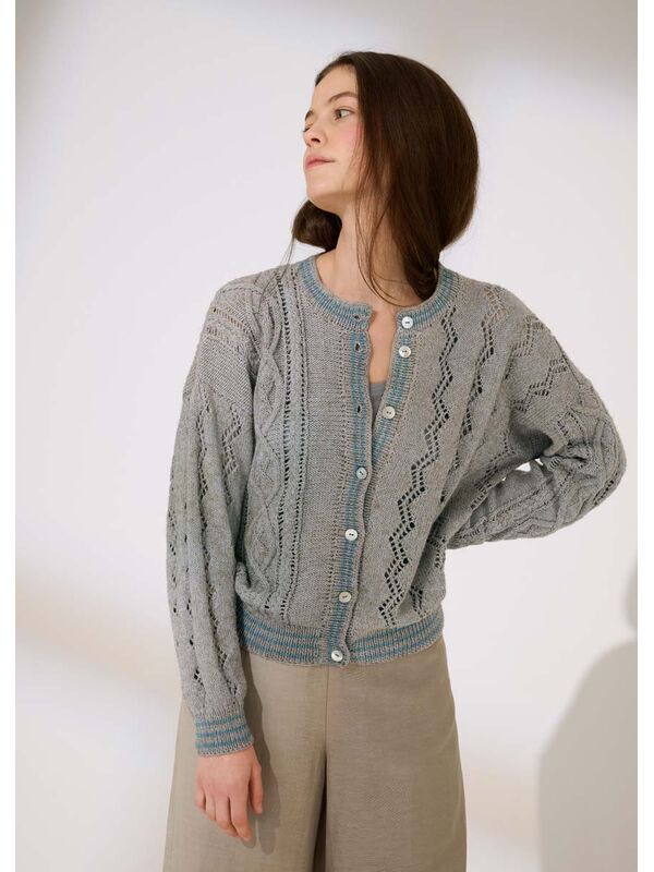 Lana Grossa CARDIGAN Diversa - Strikkeopskrift (NO)