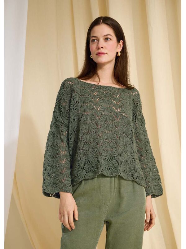 Lana Grossa PULLOVER Linissimo - Strikkeopskrift (NO)