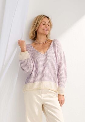 PULLOVER Promessa & Silkhair - Strikkeopskrift (NO) fra Lana Grossa