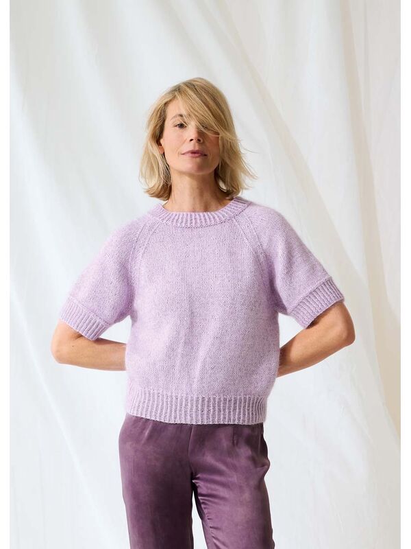 Lana Grossa PULLOVER Elastico & Silkhair - Strikkeopskrift (NO)