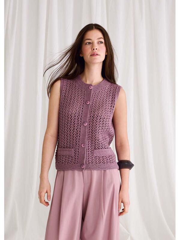 Lana Grossa VEST Summer Cashmere - Strikkeopskrift (NO)